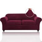 Capas de sofá PrinceDeco Velvet Couch 2 Cushion 230-230 cm