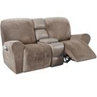 Capas de sofá reclináveis Furniture H.VERSAILTEX Velvet Stretch Taupe
