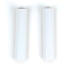 Capas de soquete Jandorf Candelabra 10cm brancas, conjunto de 2