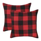 Capas de travesseiro 4TH Emotion Christmas Buffalo Check 45 x 45 cm, 2 peças