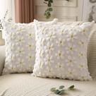 Capas de travesseiro DFXSZ Spring Summer 45x45cm amarelas, conjunto de 2