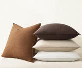 Capas de travesseiro Drapenova Brown Linen 45x45cm Pacote com 4