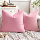 Capas de travesseiro EMEMA Velvet Pack 2 45x45cm rosa brilhante