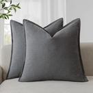 Capas de travesseiro Findtower Decorative Linen 45x45cm Pacote com 2