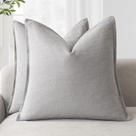 Capas de travesseiro Findtower Decorative Linen 60x60cm Pacote com 2