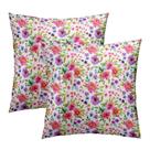 Capas de travesseiro Granbey Floral Primavera/Verão 45x45cm Conjunto de 2 Capas de travesseiro Granbey Floral Primavera/Verão 45x45cm Conjunto de 2