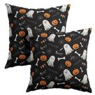 Capas de travesseiro Granbey Halloween Pumpkins 60x60cm, pacote com 2
