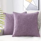 Capas de travesseiro HPUK Linen 45x45cm, pacote com 2 lavender Mist
