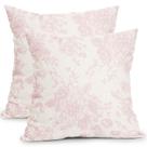 Capas de travesseiro Kawani Vintage Floral 45x45cm rosa claro/creme Capas de travesseiro Kawani Vintage Floral 45x45cm rosa claro/creme