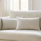 Capas de travesseiro Meekio Ivory Linen 30x50cm Conjunto de 2