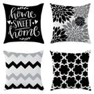 Capas de travesseiro Mimkus Modern Decor 45x45cm Conjunto de 4 peças de linho Capas de travesseiro Mimkus Modern Decor 45x45cm Conjunto de 4 peças de linho