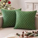 Capas de travesseiro MIULEE, linho decorativo de Natal, 50x50cm, pacote com 2