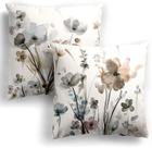 Capas de travesseiro Qesonoo Flower 45x45cm Conjunto de 2 poliéster Capas de travesseiro Qesonoo Flower 45x45cm Conjunto de 2 poliéster
