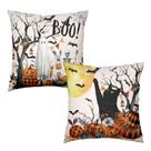 Capas de travesseiro Wnoesat Halloween Outdoor 60x60cm Black Cat Set 2