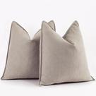 Capas de travesseiro ZWJD Beige Chenille 45x45cm Conjunto de 2 Capas de travesseiro ZWJD Beige Chenille 45x45cm Conjunto de 2
