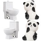 Capas decorativas de cerâmica para parafusos do vaso sanitário Pujipu com panda