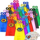 Capas e máscaras de super-heróis Costume ADJOY para crianças, pacotes de 20 Capas e máscaras de super-heróis Costume ADJOY para crianças, pacotes de 20