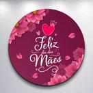 Capas Festa Dia Das Mães Decoração Painel Redondo Tamanhos Mini e Grande Sublimada Amor Encantador