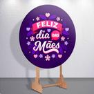 Capas Festa Dia Das Mães Decoração Painel Redondo Tamanhos Mini e Grande Sublimada Amor Encantador