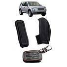 Capas Manopla Câmbio Automático e Freio Capa Chave Canivete 5 botões Freelander 2 2007 a 2015