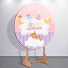 Capas Mini 150x150 50x50 Sublimada Redondo Painel Baby Shower Festa Delicada Decoração Mimo Fofo Capas Mini 150x150 50x50 Sublimada Redondo Painel Baby Shower Festa Delicada Decoração Mimo Fofo
