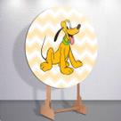 Capas p/ Painel Festa Infantil Pateta Dog Cachorro Painel Redondo Grande ou Mini Estampa Colorida
