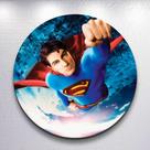 Capas Painel Festa Tema Super Heroi Man Painel Redondo Grande ou Mini Estampa Colorida