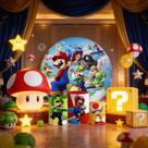 Capas Painel Redondo Cilindros Decoração Mario Encanador