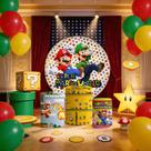 Capas Painel Redondo Cilindros Decoração Mario Encanador