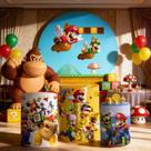 Capas Painel Redondo Cilindros Decoração Mario Encanador