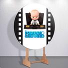 Capas Painel Redondo Festa Infantil Chefinho Beby Poderoso Grande ou Mini Estampa Colorida
