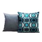 Capas para Almofadas 45 x 45 Tecido Veludo Estampado Estampa Geometrica - Nallu Decor