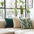 Capas para Almofadas 55 x 55 Tecido Estampa Floral Conjunto Lys 3 Peças - Nallu Decor