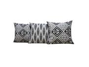Capas para Almofadas 55x55 Tecido Estampado Conjunto 3 Peças - Nallu Decor