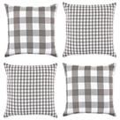 Capas para Almofadas DII 46x46 cm Algodão Kit com 4 Cinza