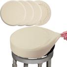 Capas para bancos de bar, tecido de luxo BUYUE, diâmetro 40-45 cm, bege L, 4 peças