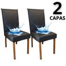 Capas Para Cadeiras De Jantar Em material sintético Impermeável 2 Lugares Anti Arranhôes