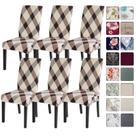 Capas para cadeiras de jantar Searchi Set of 6 Lattice Stretch