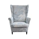 Capas para cadeiras Wing Chair impressas em CRFATOP, 2 peças de elastano elástico