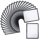 Capas para Cardápio YaeKoo Pacote com 25 Unidades 3 Páginas 6 Visualizações 22x28 cm