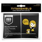 Capas para cartas colecionáveis TitanShield 150 pretas para Yu-Gi-Oh