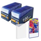 Capas para cartas NIXITLO combo com 400 unidades de toploaders transparentes Capas para cartas NIXITLO combo com 400 unidades de toploaders transparentes