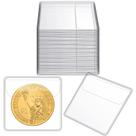 Capas para moedas, porta-notas, PVC, 150 unidades transparentes