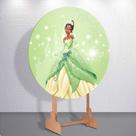 Capas Para Painel Redondo Princesa Do Vestido Verde Festa Sapo Tamanhos Diversos Mini Ou Grande