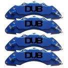 Capas para Pinça de freio Kit 4 Peças 24cm Azul Escrita Preta Esportiva Dub