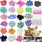 Capas para unhas de gato VICTHY tamanho médio 100 unid. multicolor com cola
