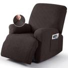Capas reclináveis Timeless Stretch Recliner Chair Chocolate