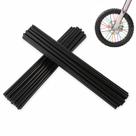 Capas Spoke Skins PPXIONG pretas de 24 cm para aros de 8 a 21 polegadas, 72 unidades