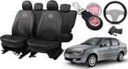 Capas Tecido Banco Siena 2006 a 2012 + Capa Volante + Chaveiro - Kit Capas Tecido Banco Siena 2006 a 2012 + Capa Volante + Chaveiro - Kit