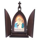 Capela capelinha mãe rainha santuario madeira grande com porta